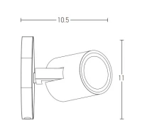 White Matt Surface-Mounted GU10 Spotlight - Image 3