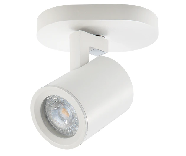 White Matt Surface-Mounted GU10 Spotlight