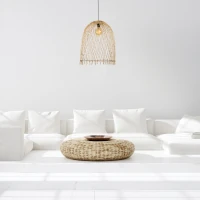 Natural Rattan Dome Pendant Light - Image 3