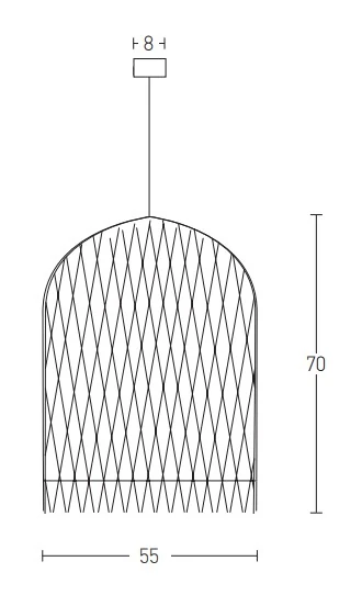 Natural Rattan Dome Pendant Light