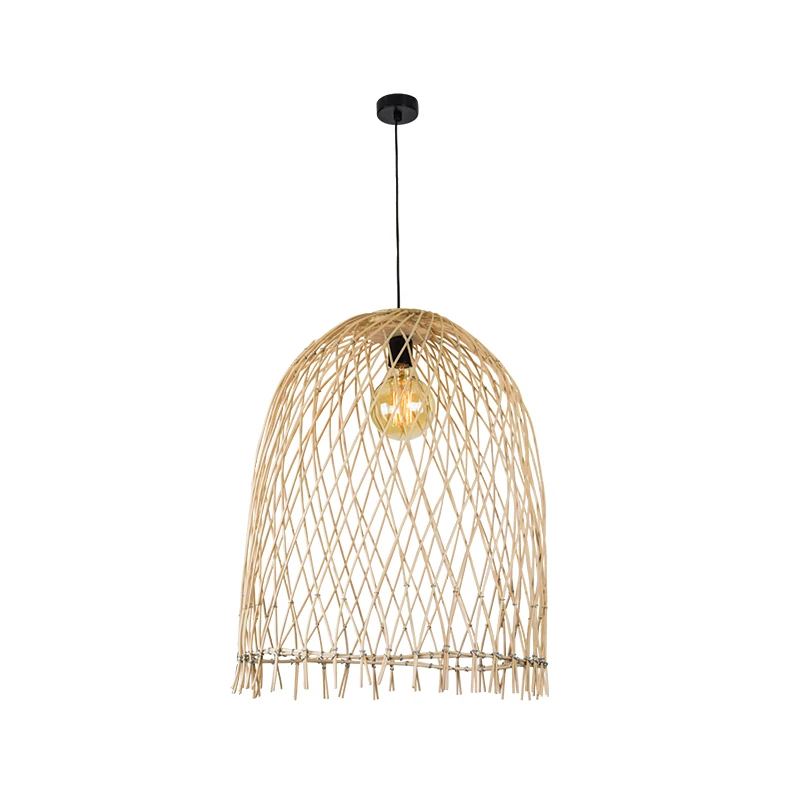 Natural Rattan Dome Pendant Light