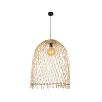 Natural Rattan Dome Pendant Light - Image 2