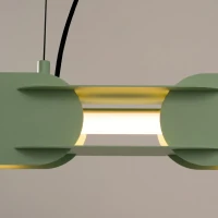 Pendant lamp 91 cm – linear, sage, DALI dimmable - Image 4
