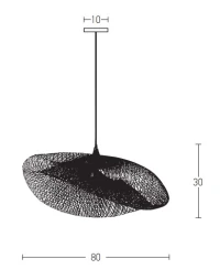 Natural Woven Bamboo Pendant Light - Image 3
