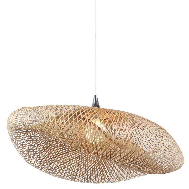 Natural Woven Bamboo Pendant Light