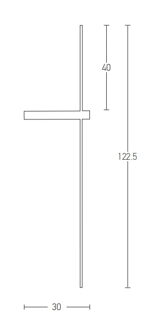 Minimalist Black Matt LED Wall Light 14W 3000K