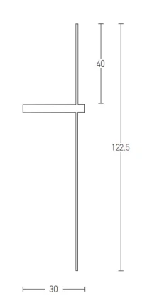 Minimalist Black Matt LED Wall Light 14W 3000K - Image 1