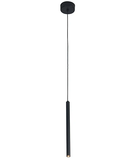 Black Matt Aluminium Slim LED Pendant Light