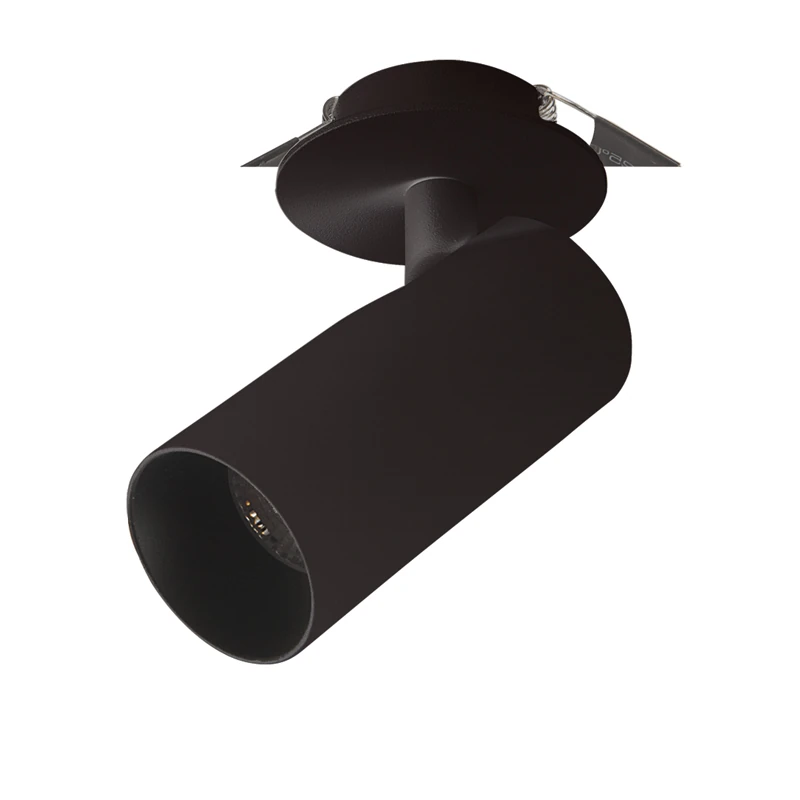 Adjustable Recessed LED Spot, 7W 3000K, Sandy Black, Ø4cm