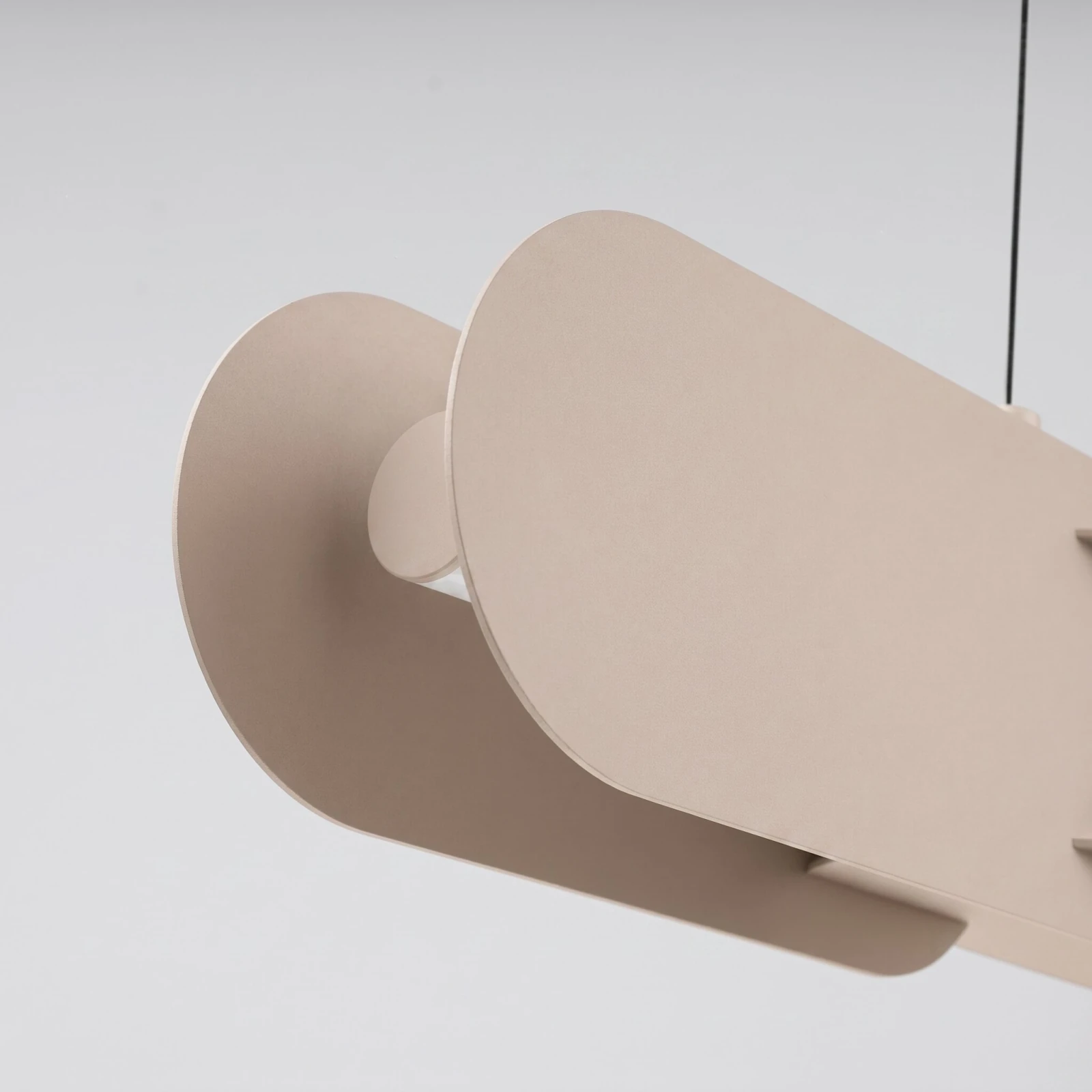 Pendant lamp 91 cm – linear, taupe, DALI dimmable