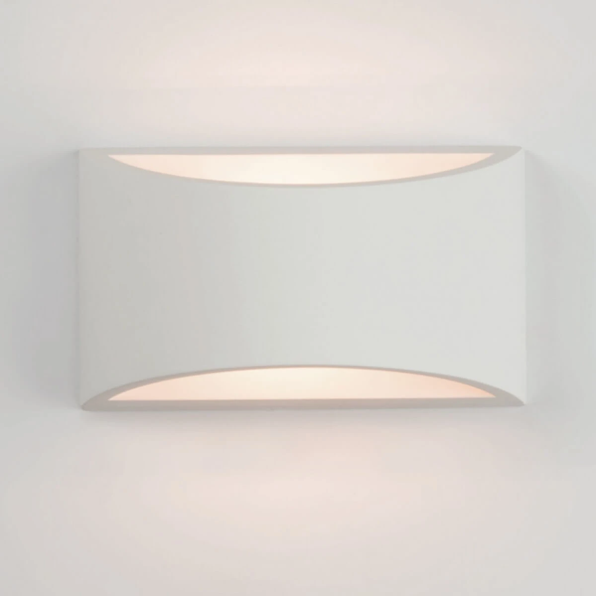 Pure White Gypsum Wall Light G9 25W max Surface Mount