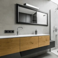 Bathroom LED Light 16W 3000K IP44 Black Matt - Image 3