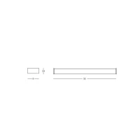 Bathroom LED Light 16W 3000K IP44 Black Matt - Image 4