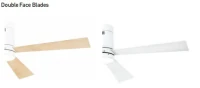 Modernus LED Lubinis Ventiliatorius su Šviesa, Dvipusiais Mentelėmis, 124cm - Nuotrauka 4
