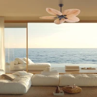 Tropical Palm Leaf Ceiling Fan 132cm - Image 1
