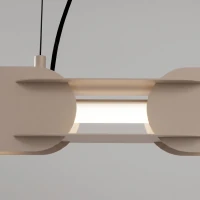 Pakabinamas šviestuvas 91 cm – linijinis, pilkai ruda, CRI98 - Nuotrauka 4