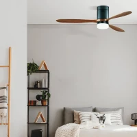 LED Lubinis Ventiliatorius su Kintama Balta Šviesa, 132 cm - Nuotrauka 1