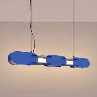 Pakabinamas šviestuvas 91 cm – linijinis, ultramarino, DALI - Nuotrauka 1