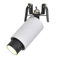 Recessed Zoomable LED Spot 8W 3000K Sandy White-Black - Image 1