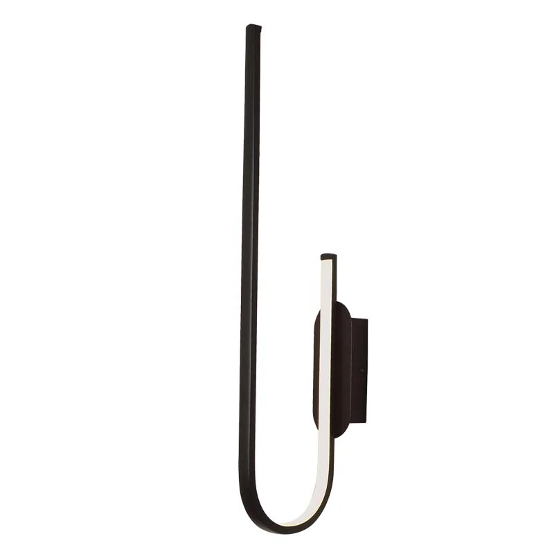 U-Shaped LED Wall Light 21W 3000K Matt Black
