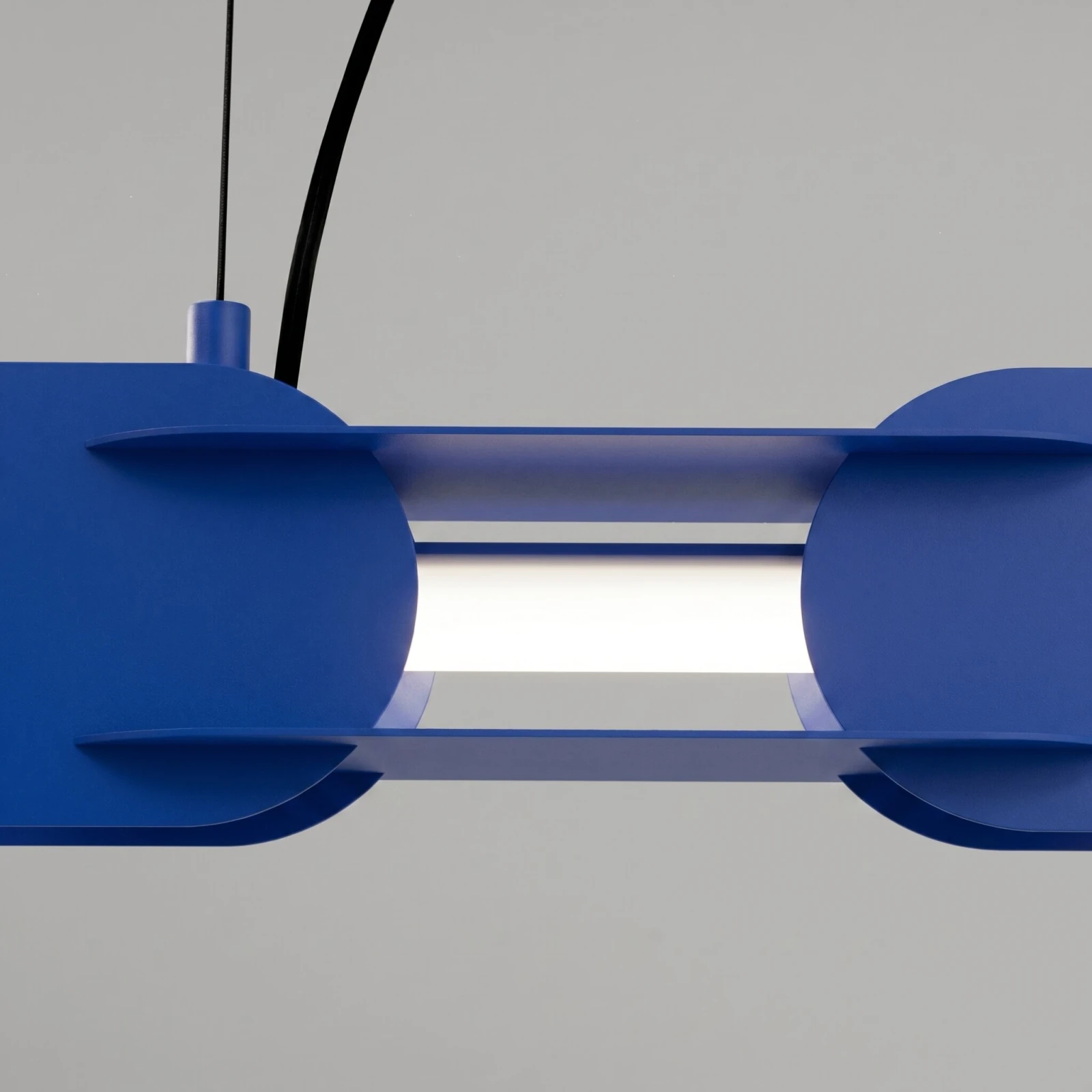Pendant lamp 91 cm – linear, ultramarine, DALI LED