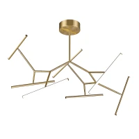 Modern Gold Geometric Dimmable LED Pendant Light - Image 1