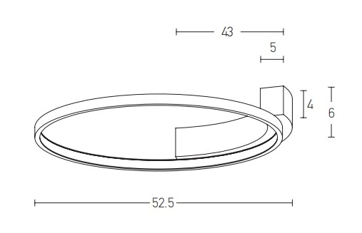 Ceiling Light with Integrated LED, Sandy White