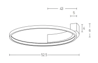 Ceiling Light with Integrated LED, Sandy White - Image 2