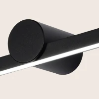 Matinės juodos spalvos LED vonios sieninis šviestuvas 10W 3000K IP54 - Nuotrauka 3
