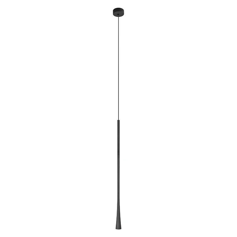 LED Pendant Light 6W 3000K Matt Black Aluminium