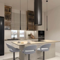 LED Pendant Light 6W 3000K Matt Black Aluminium - Image 1