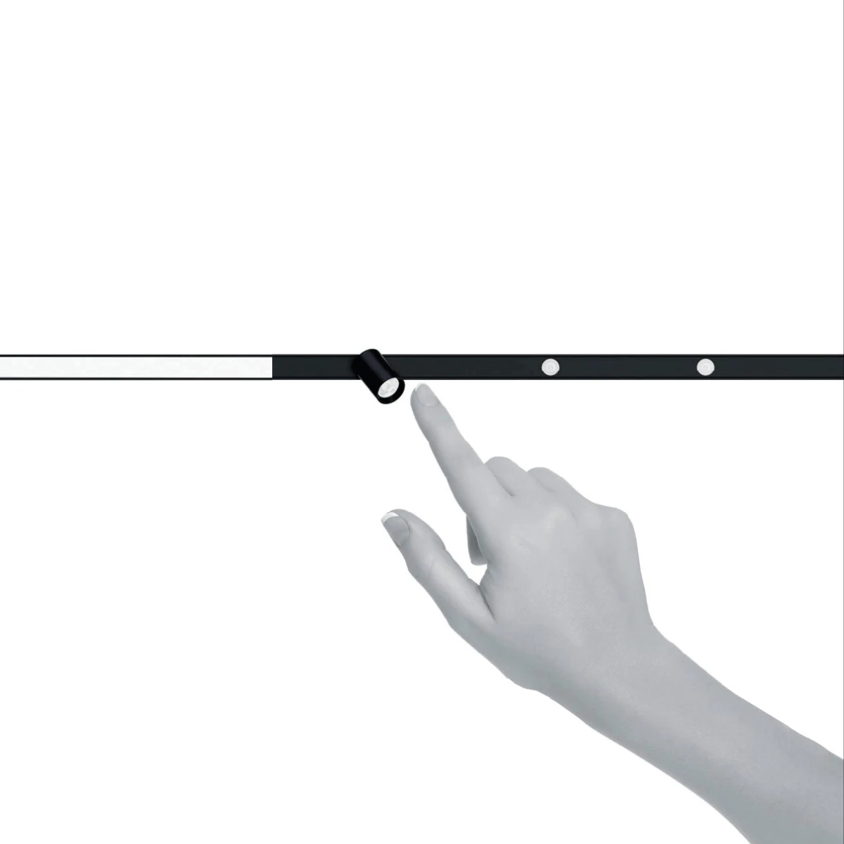 Magnetic LED Spotlight 1.5W 3000K Matt Black