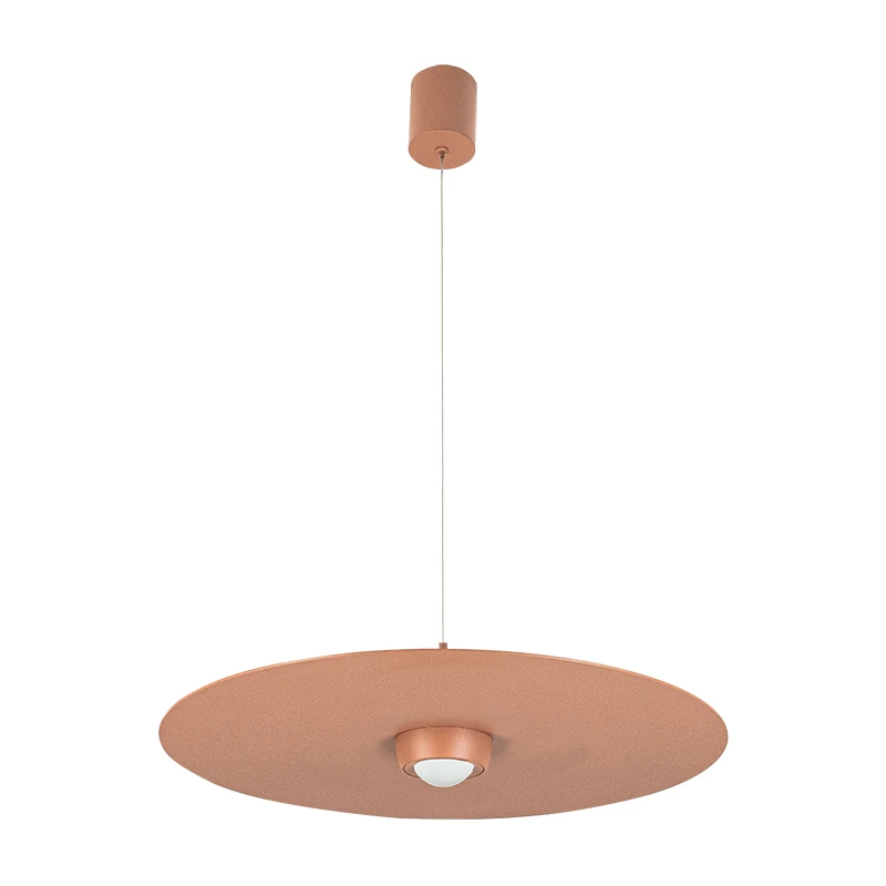 LED pakabinamas šviestuvas Ø55 cm – apvalus, terakotinis, TRIAC