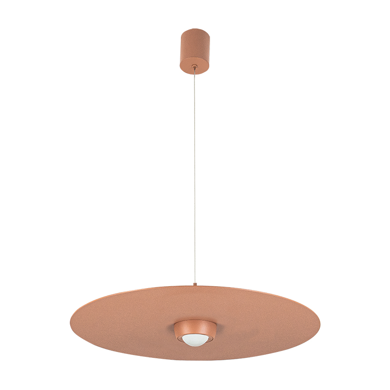 LED pakabinamas šviestuvas Ø55 cm – apvalus, terakotinis, TRIAC - Image 4