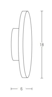 Brushed Brass Round LED Wall Light 6W 3000K Warm White - Image 5