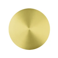 Brushed Brass Round LED Wall Light 6W 3000K Warm White - Image 2