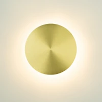 Brushed Brass Round LED Wall Light - Image 4