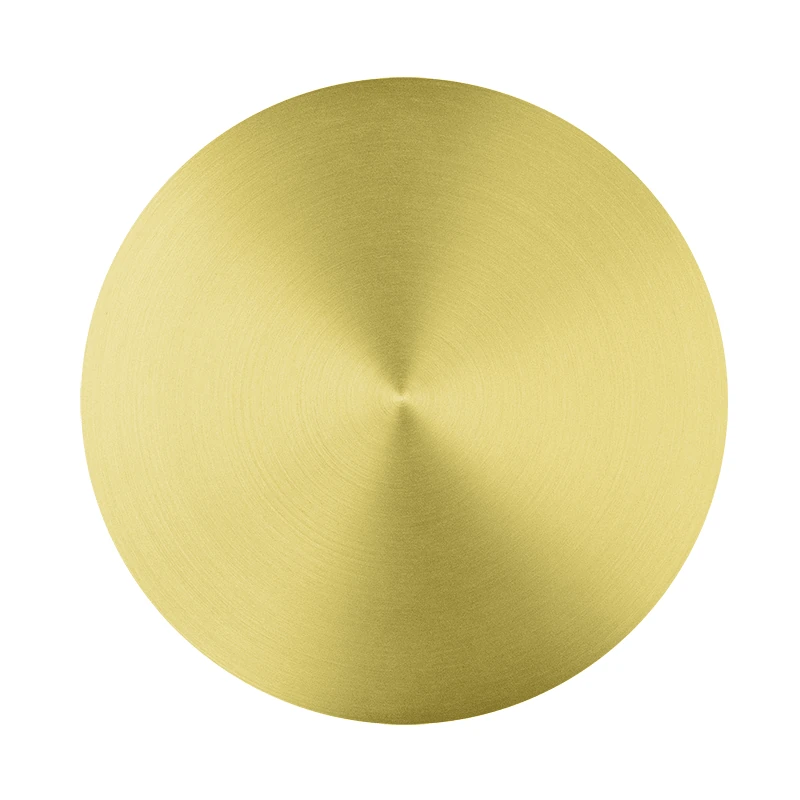 Brushed Brass Round LED Wall Light