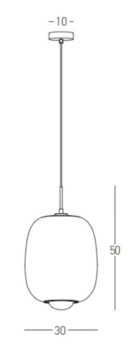 LED Pakabinamas Šviestuvas | Auksinis Matinis | Skaidrus ir Opalinis Stiklas - Nuotrauka 4