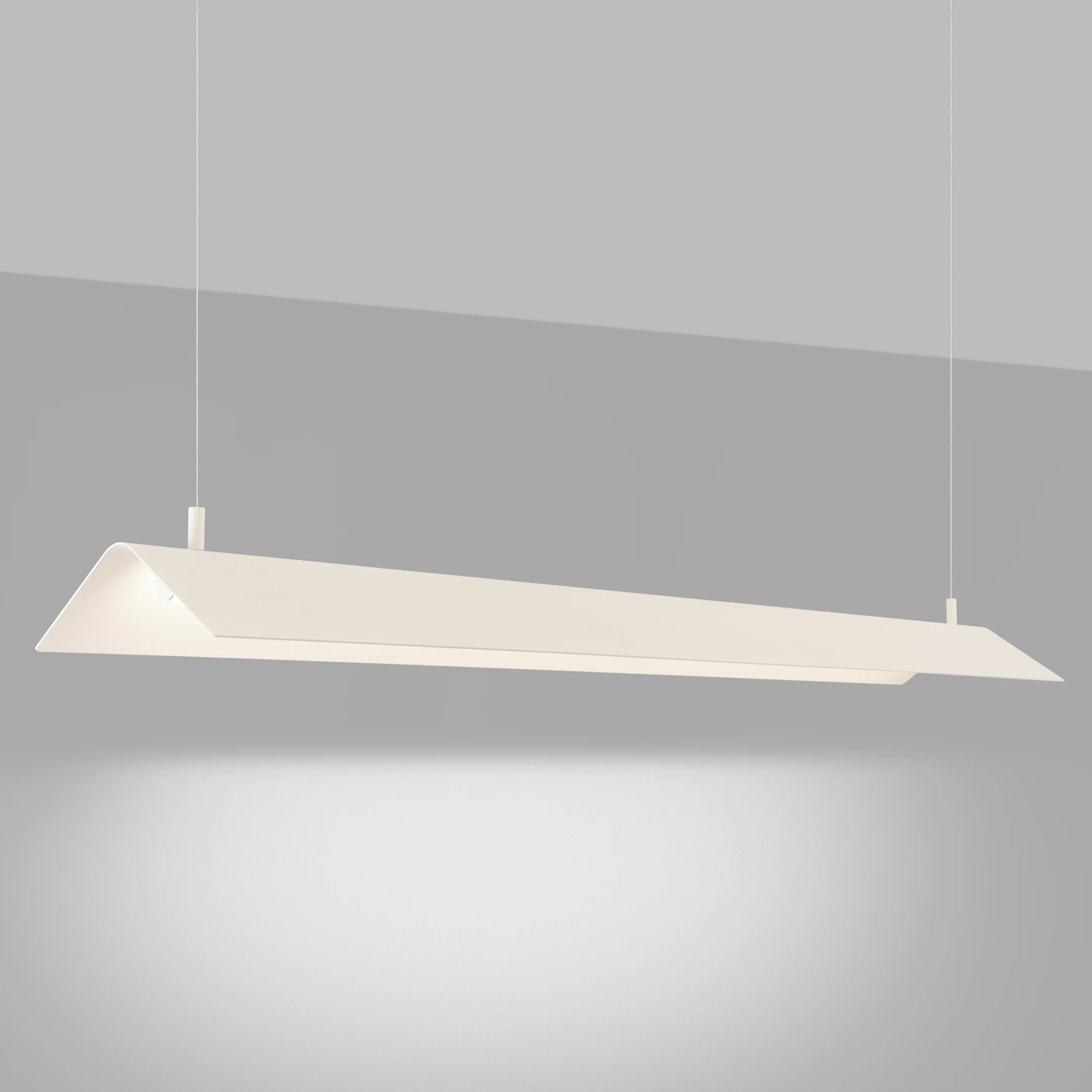 Pendant lamp 150 cm – linear, beige, CRI98 LED