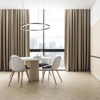Juodo matinio paviršiaus apskritas LED pakabinamas šviestuvas Ø120cm - Nuotrauka 3