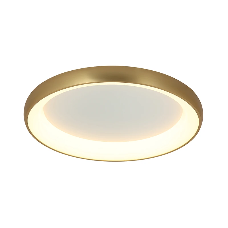 Brushed Gold Matt Dimmable Ceiling Light 80 cm