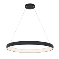 LED pakabinamas žiedinis šviestuvas, Ø80cm, smėlio juodas - Nuotrauka 2