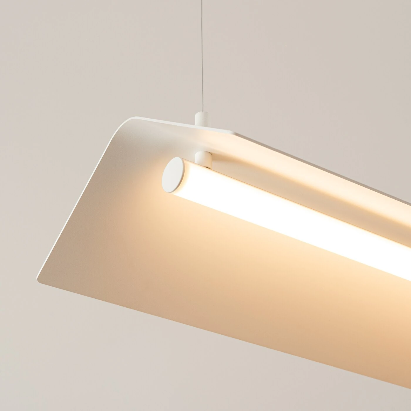 Pendant LED light 150 cm – linear, beige, CRI93