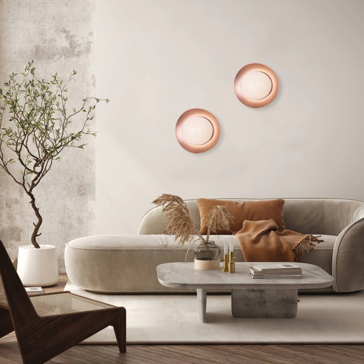 Ceiling Light 28W LED Black-Copper