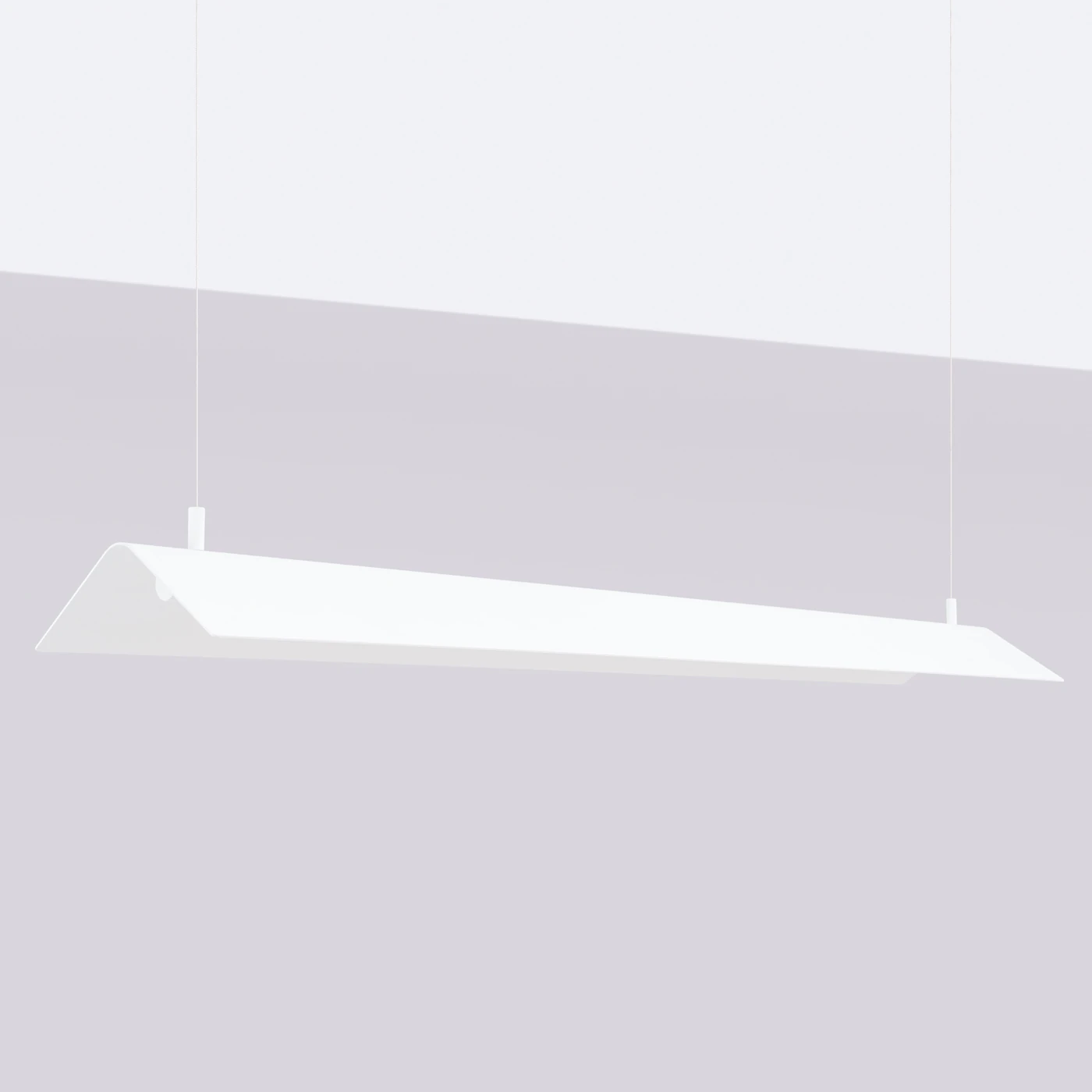 Pakabinamas šviestuvas 150 cm/24W – linijinis, baltas, CRI93