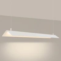 Pakabinamas šviestuvas 150 cm/24W – linijinis, baltas, CRI93 - Nuotrauka 1