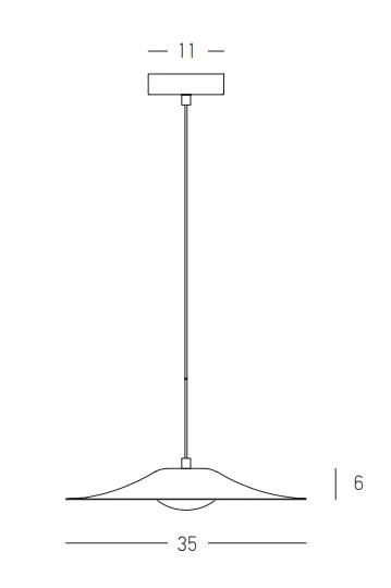 White Matt Disc LED Pendant Light
