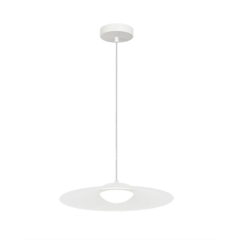 White Matt Disc LED Pendant Light