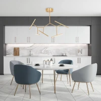 Gold Matt Geometric LED Pendant Light - Image 3